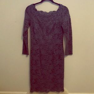 Grey periwinkle formal dress